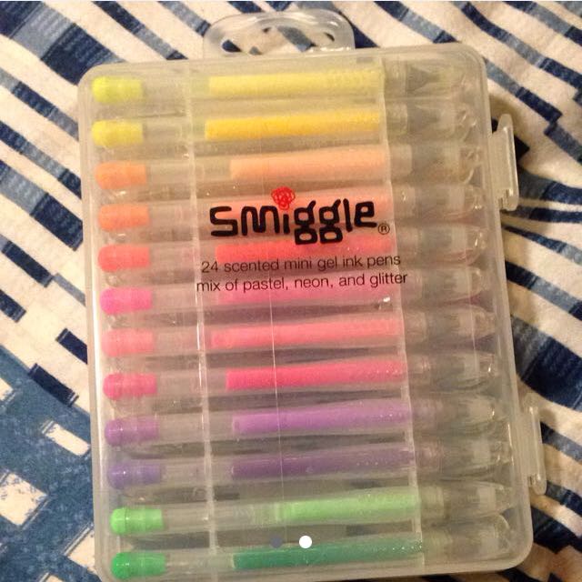 smiggle 24 coloured pens