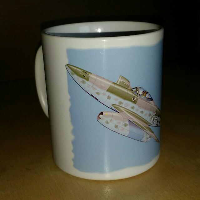 airplane cup ww2 german luftwaffe messerschmitt me262 adolf