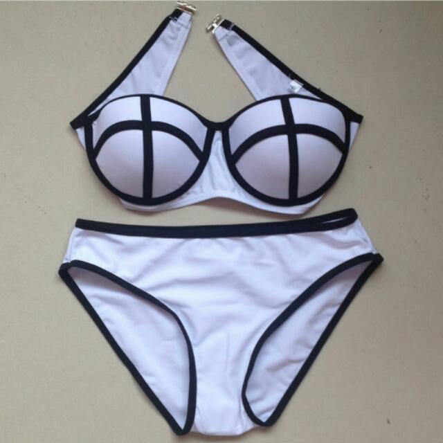 Triangl Inspired White Bikini Women S Fashion Swimwear Bikinis