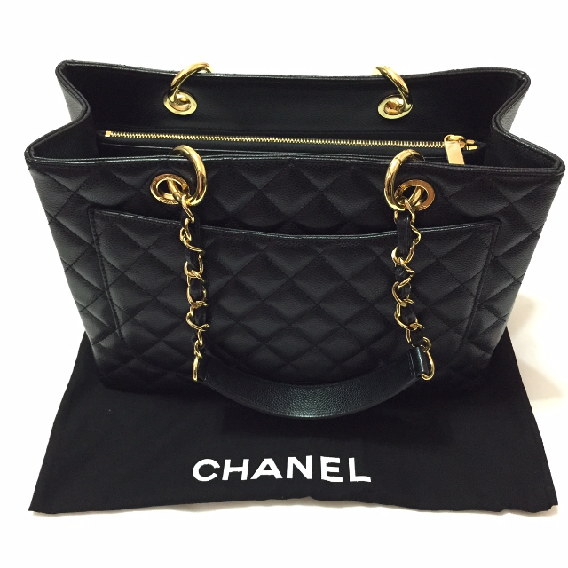 chanel gst in gold chain