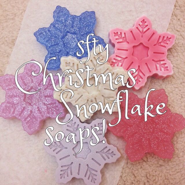 christmas gift special! snowflake soaps