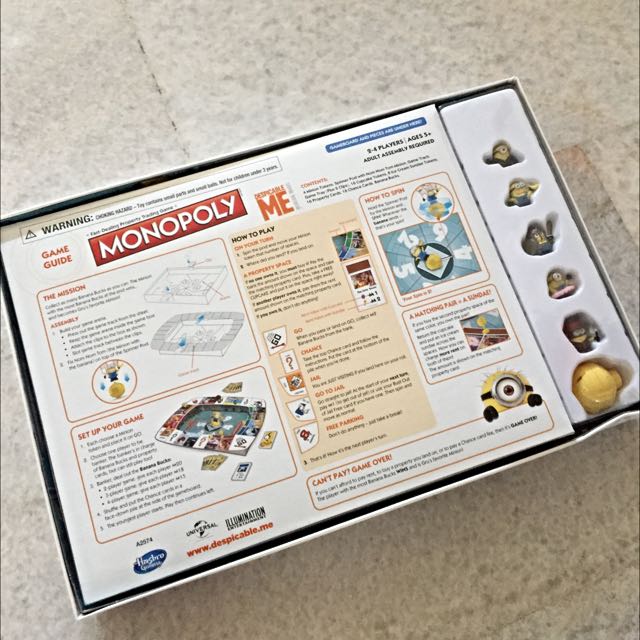 Monopoly Minion Hobbies Toys Toys Games On Carousell