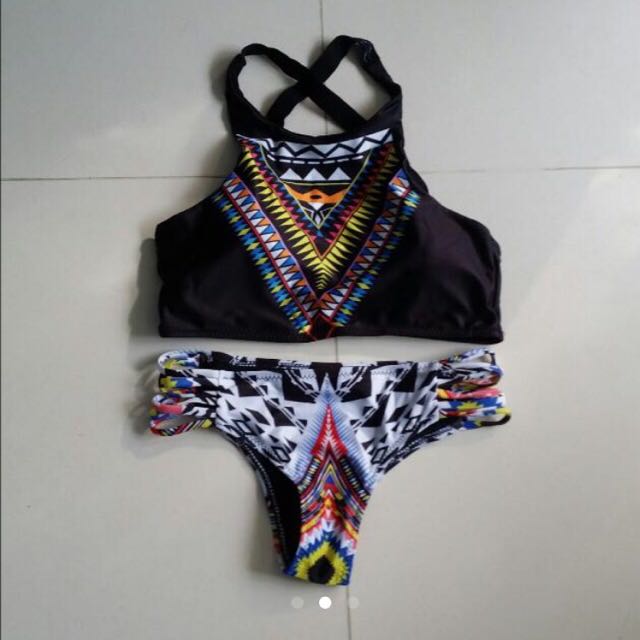 Pending Bn Tribal Black Bikini Women S Fashion Swimwear Bikinis