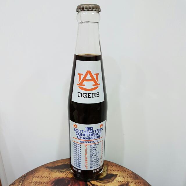 coke commemorative bottle - 1983 auburn tigers