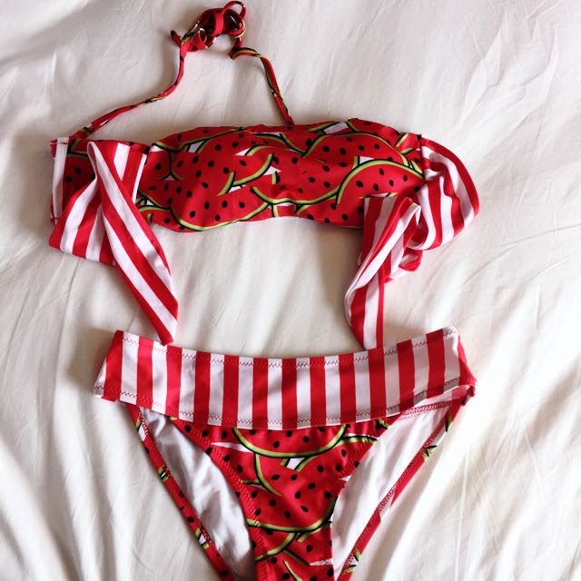 Watermelon Bikini Fesyen Wanita Di Carousell