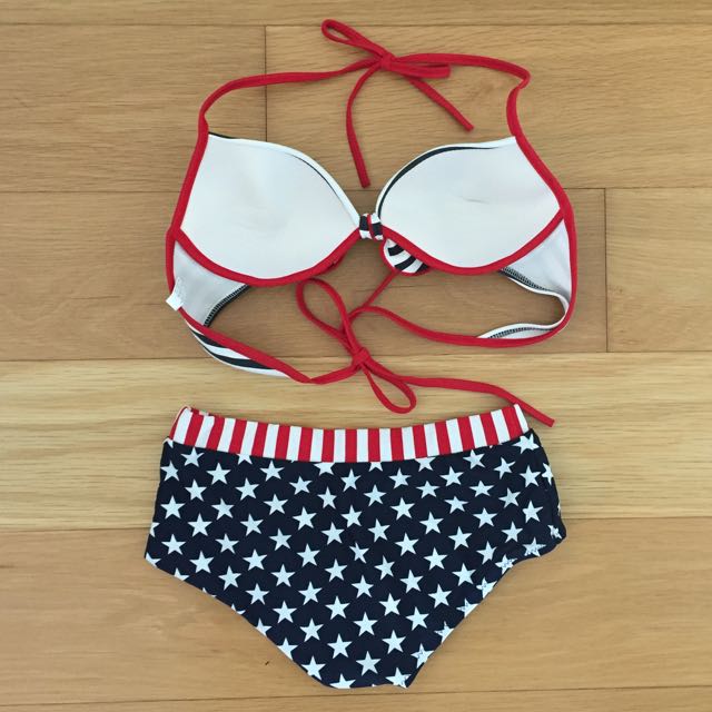Stars And Stripes Bikini Set Women S Fashion Swimwear Bikinis