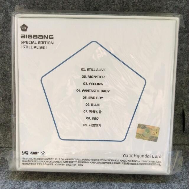 bigbang still alive cd t.o.p ver. 连海报
