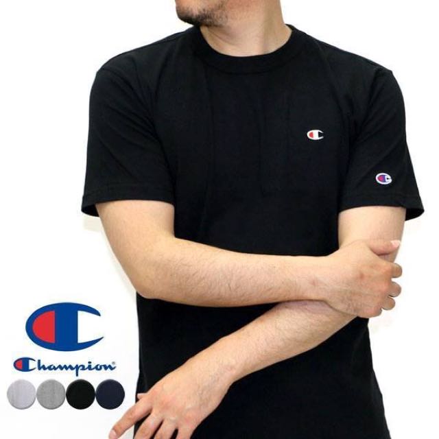 冠军标志 champion,冠军championlogo 2016 日版 冠军 champion 经典 刺绣 小logo 短t 短袖 黑灰 深蓝 白