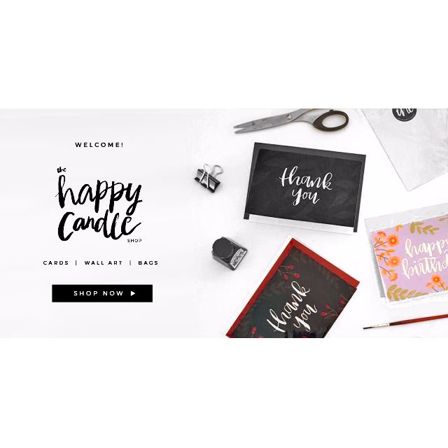 brush lettering thank you card (berries)