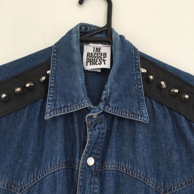 boyfriend style denim vest