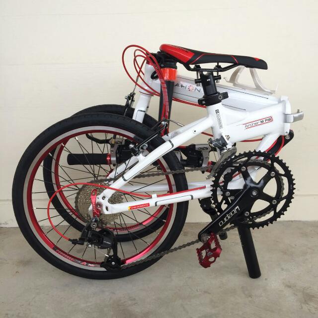 *in-stock* dahon archer mp18 ( white/red fully modded)