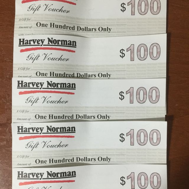 harvey norman $500 gift vouchers