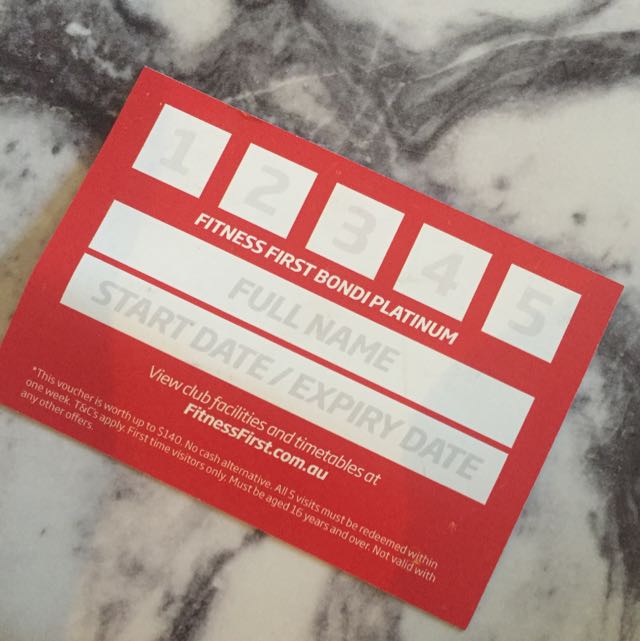 fitness first voucher, tickets & vouchers, others