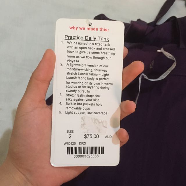 lululemon practice daily tank bnwt