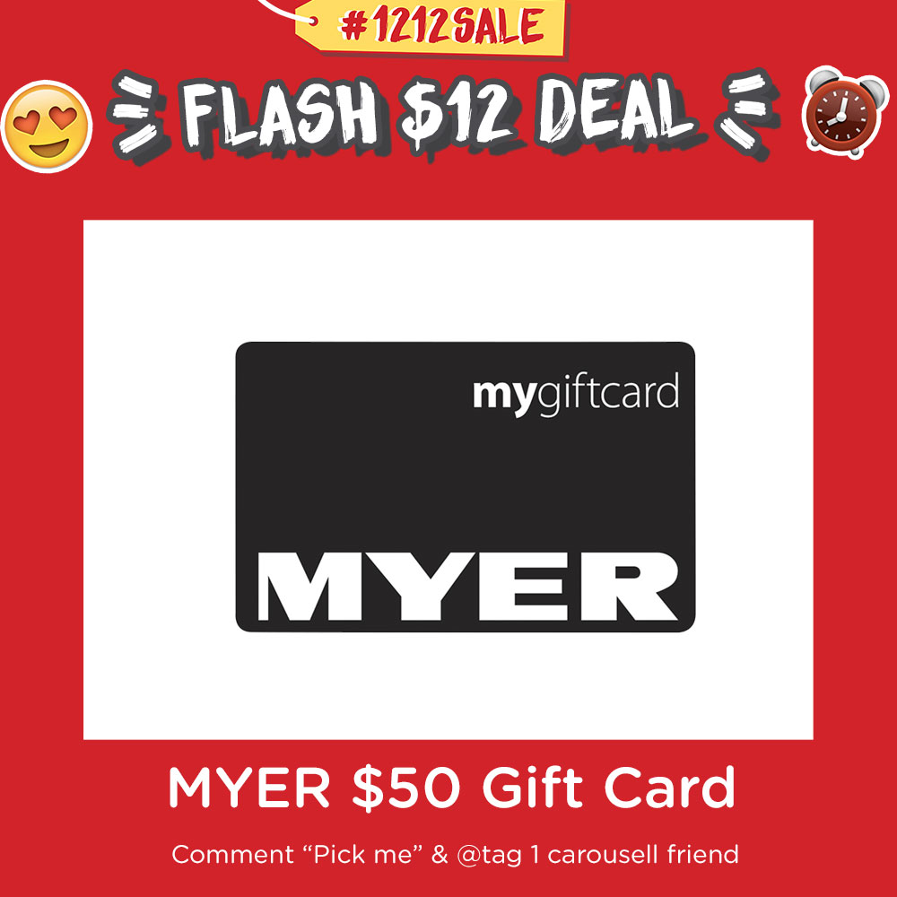 $50 myer gift card