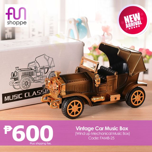 vintage car music box