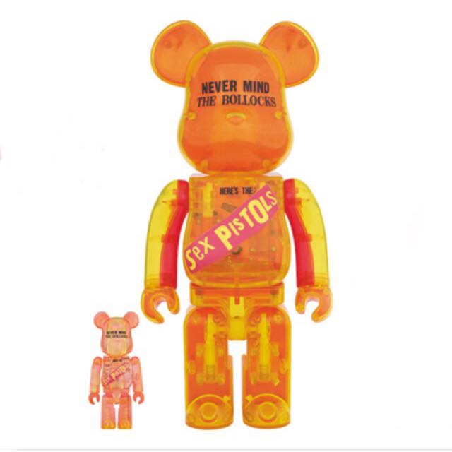 Bearbrick Sex Pistol Clear Version Set Hobbies Toys