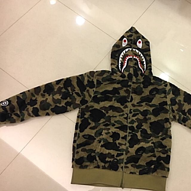 bape ape 鲨鱼帽迷彩外套(正品 付购买明细)