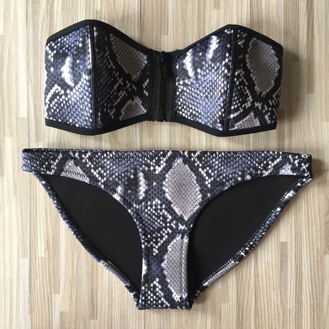 Winnie Polly Python Triangl Bikini Women S Fashion Swimwear Bikinis