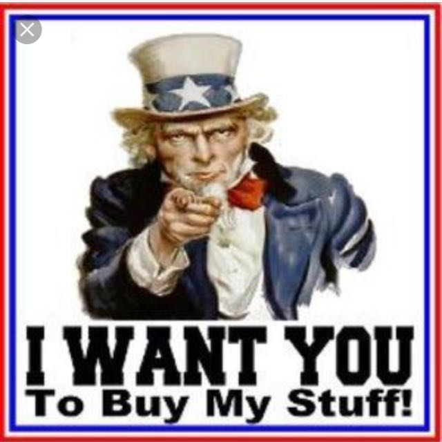 come and buy my stuff