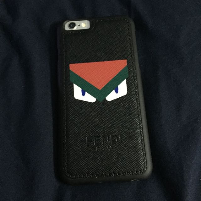 fendi black leather iphone 6