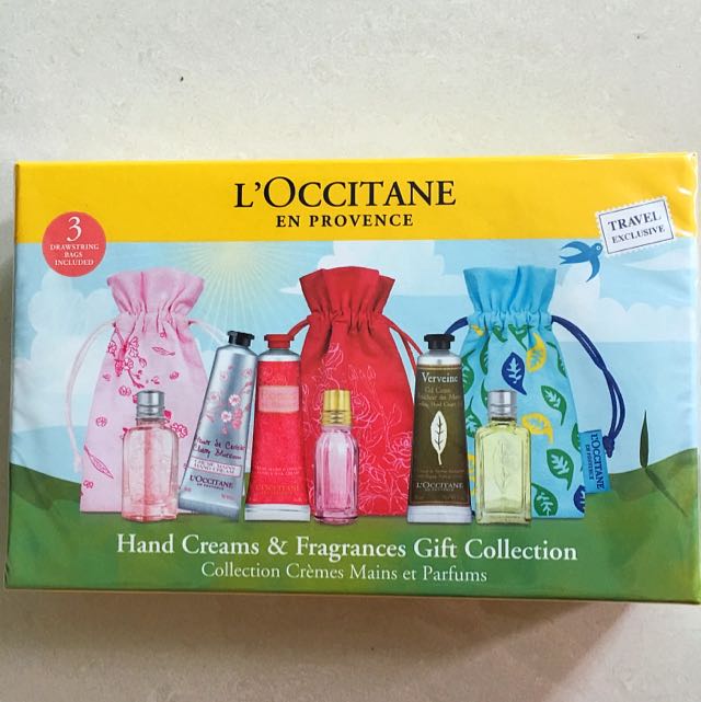 bnib loccitane hand cream & fragrances gift collection