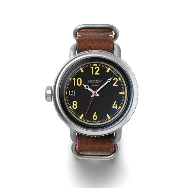 bnib - nixon october leather watch - sold out, brand new in