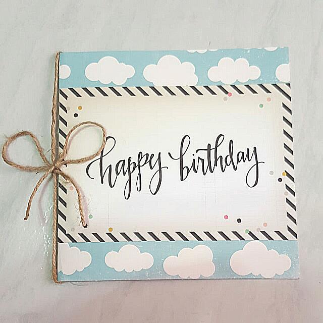 handmade happy birthday card