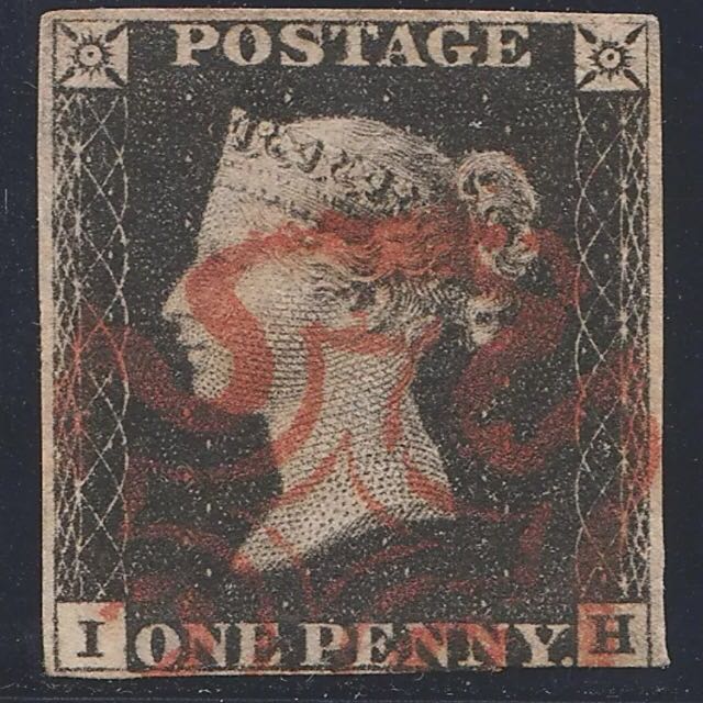 uk penny black stamp