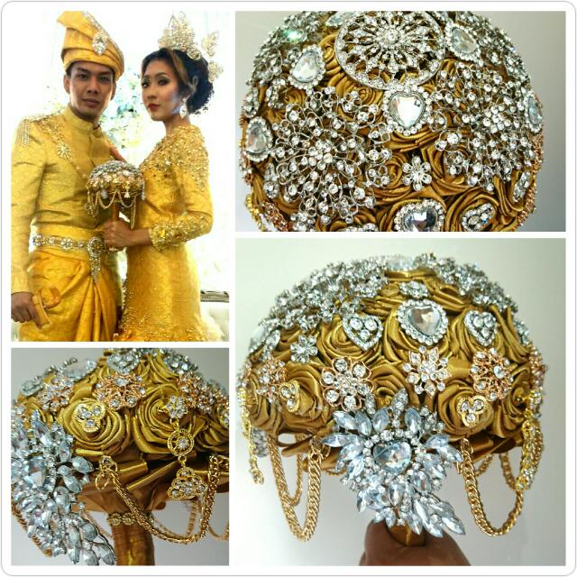 bridalbouquet,bridalvillage brooch bridal bouquet