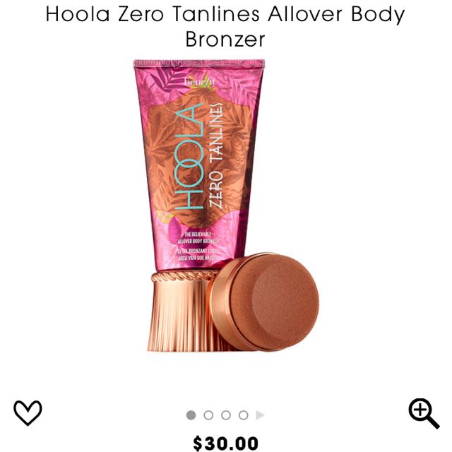 benefit hoola zero tanlines body bronzer