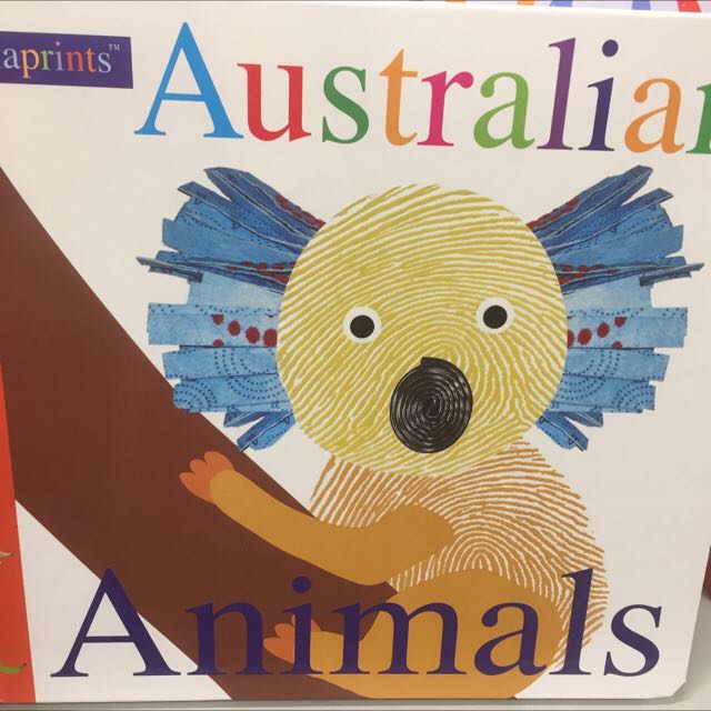 brand new alphaprints australian animals hardcover book