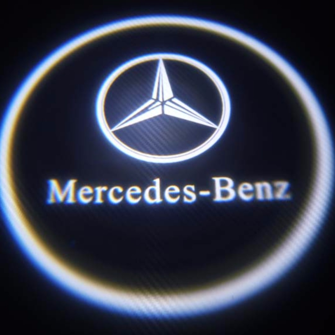 [instock] direct fitting replacement benz car door logo lights