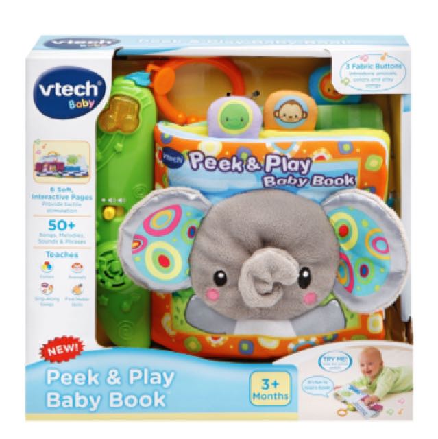 bnib vtech baby peek and play baby book