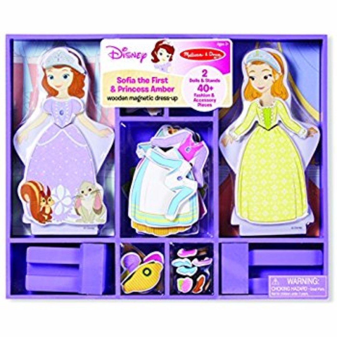 melissa doug disney sofia the first and princess amber magnetic