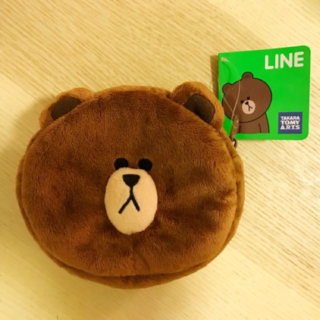 line friends brown small bag purse