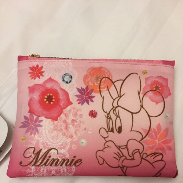 日本迪士尼品牌米妮&小美人鱼零钱包 面纸包