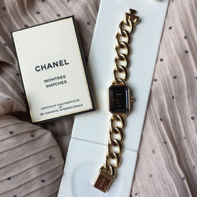 chanel premiere - 18k gold 90% new size m 有纸无盒 二手