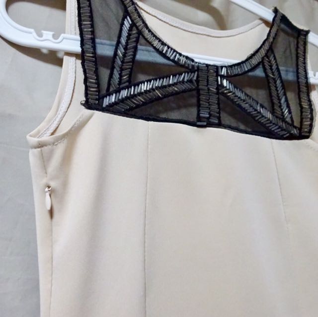 Beige Nude Bodycon Dress Women S Fashion Dresses Sets Dresses On