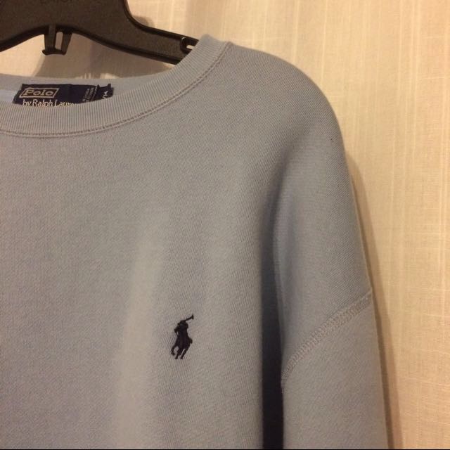 ralph polo blue sweater