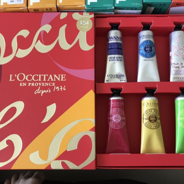 bnib loccitane hand cream set