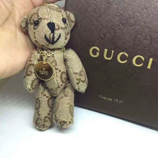 gucci 小熊钥匙圈