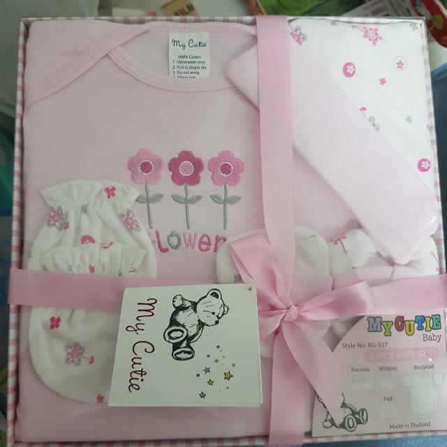 my cutie 4 pcs baby girl gift set