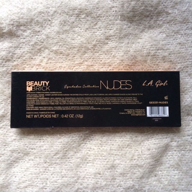 La Girl Nude Eyeshadow Palette Kesehatan Kecantikan Rias Wajah Di