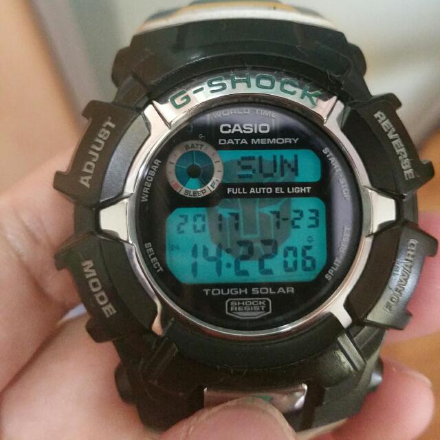 casio g-shock custom logo on el back light