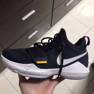 nike pg 1 深蓝 篮球鞋 绑带 赔本超低价