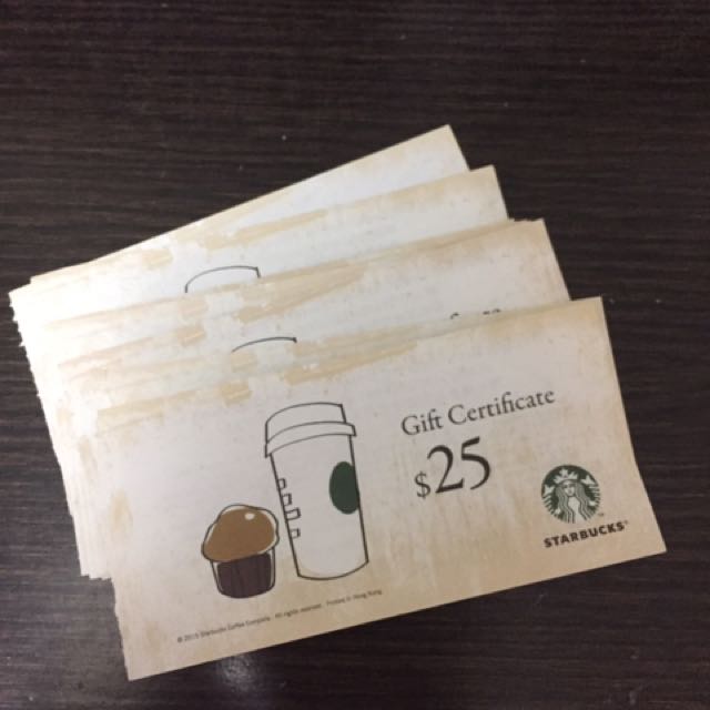 starbucks 星巴克咖啡25元现金劵 /另有citysuper logon ua 万宁