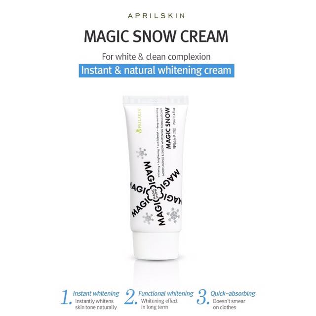 april skin whitening magic snow cream