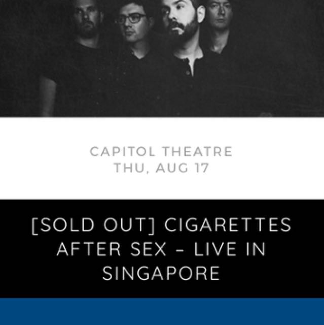Cigarettes After Sex Ticket Tickets Vouchers Local Attractions