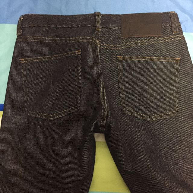 Naked Famous Skinny Guy Deep Indigo Selvedge Men S Fashion Bottoms